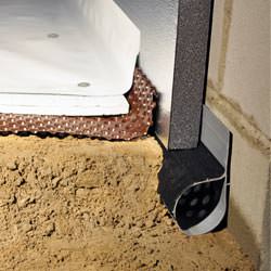 a crawl space vapor barrier, insulation, and drainage system in Cape Broyle
